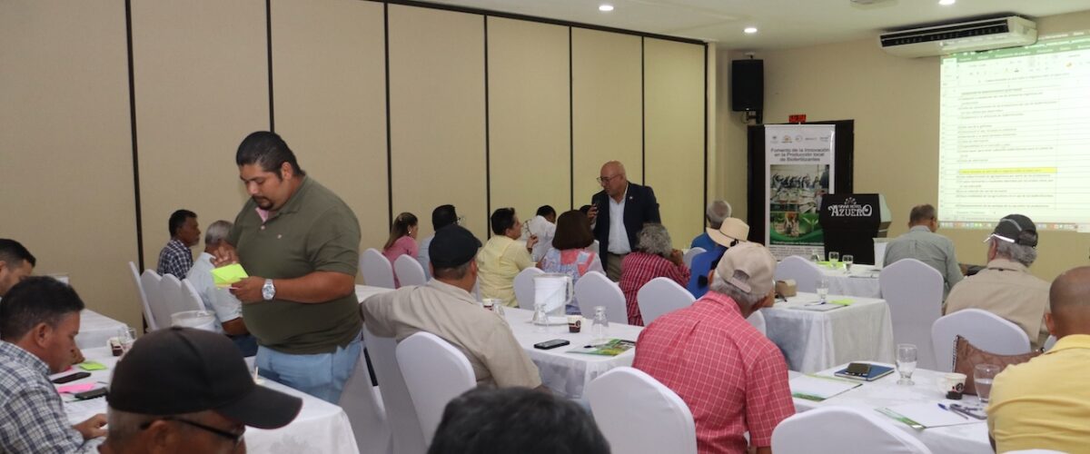 Imagem de noticia: Realizan talleres para el co-diseño de estrategia de uso de biofertilizantes con productores de la región central de Panamá